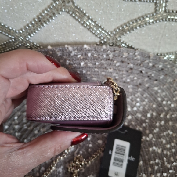 Kate Spade Metallic Pink Chain Crossbody Bag - Picture 6 of 7
